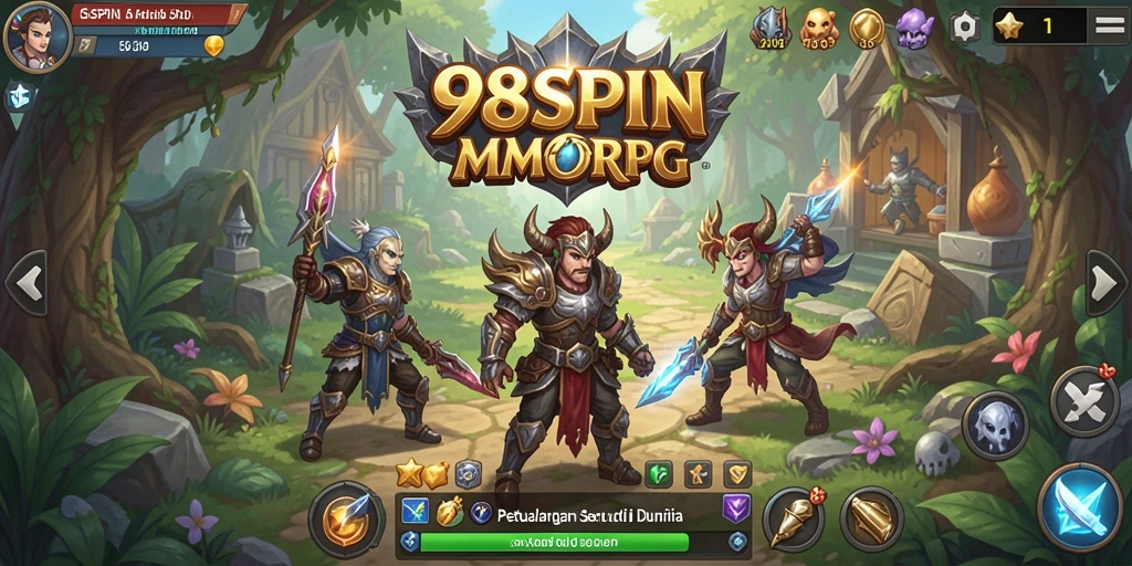 Gameplay mendebarkan di dunia 98SPIN yang luas.