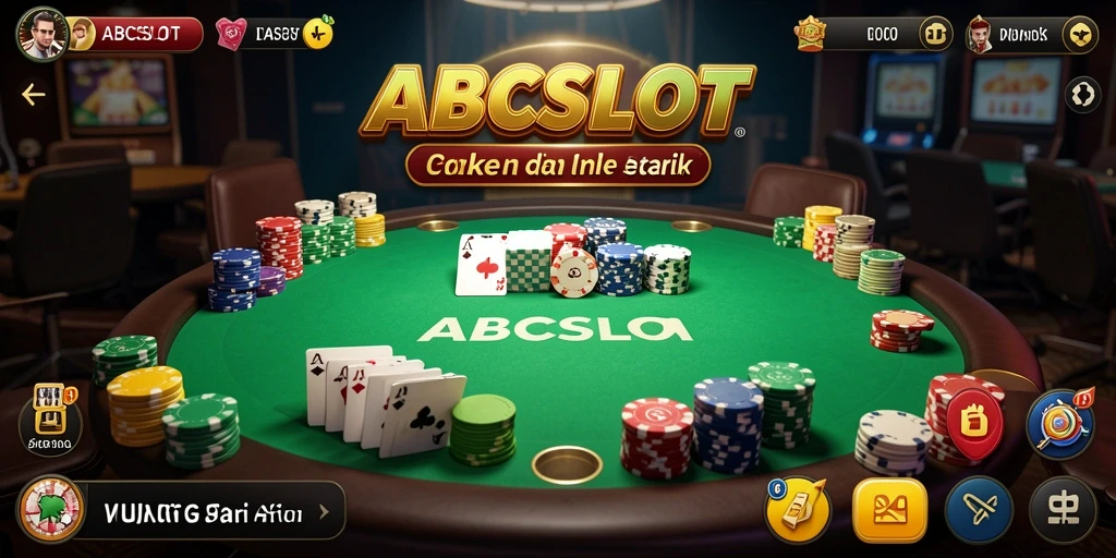 Screenshot gameplay ABCSLOT yang menampilkan aksi poker menarik.