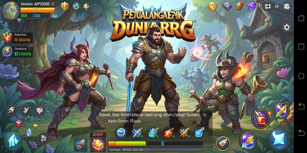 Tampilan gameplay API5000 yang menampilkan aksi seru dalam petualangan RPG.