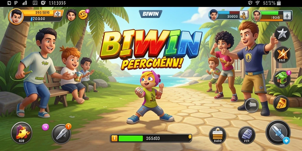 Tangkapan layar utama dari gameplay aktif di BIWIN.