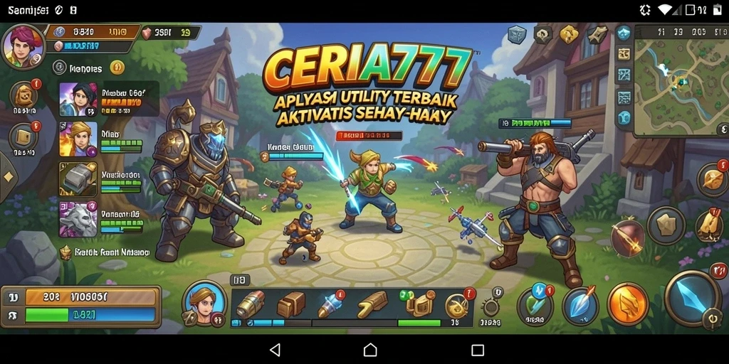 Tampilan antarmuka utama CERIA777 yang sederhana dan intuitif