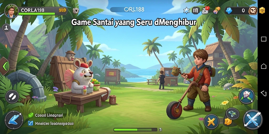 Tampilan gameplay CORLA188 yang seru dan penuh warna.