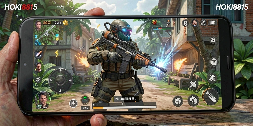 Tampilan gameplay HOKI8815 yang menegangkan dan penuh aksi.