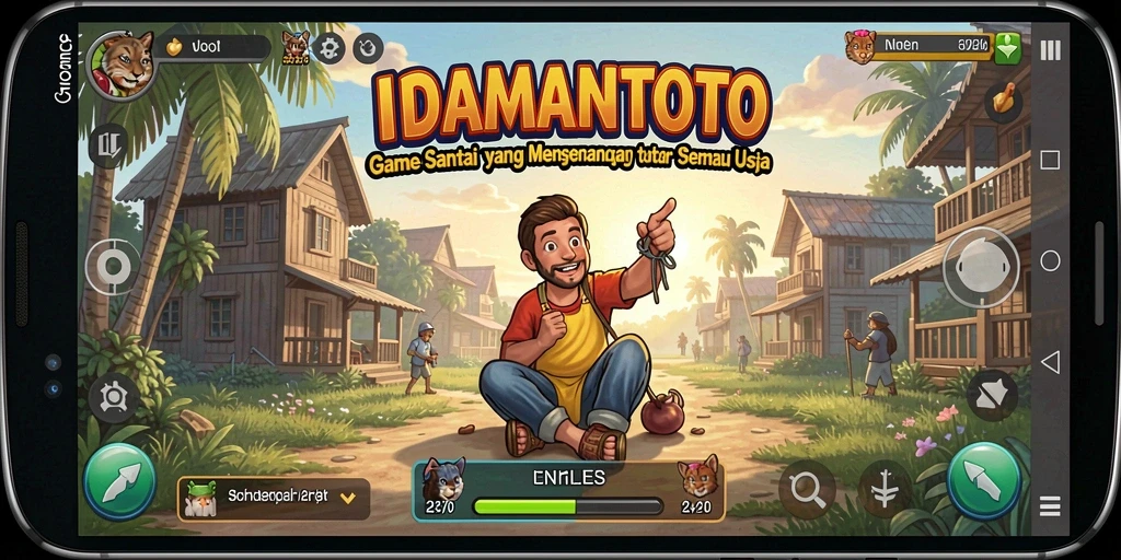 Tampilan gameplay seru dan menenangkan di IDAMANTOTO