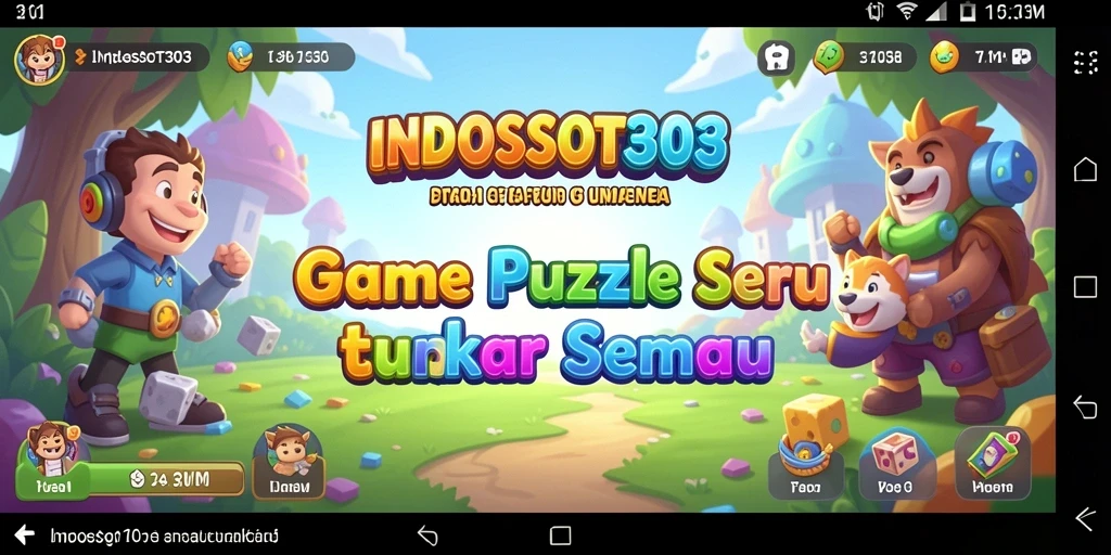 Tampilan gameplay seru dari INDOSLOT303 dengan tantangan Puzzle.