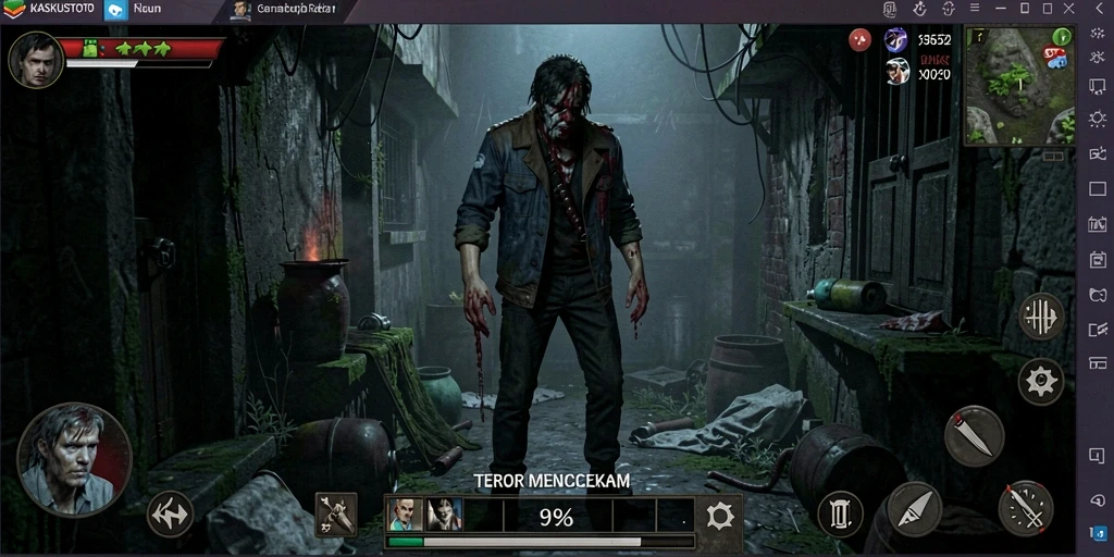 Gameplay KASKUSTOTO yang menegangkan dan penuh kengerian.