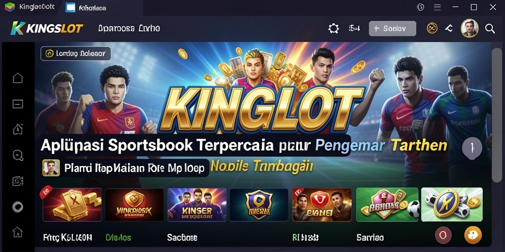 Tampilan menarik KINGSLOT dengan fitur taruhan langsung yang interaktif.