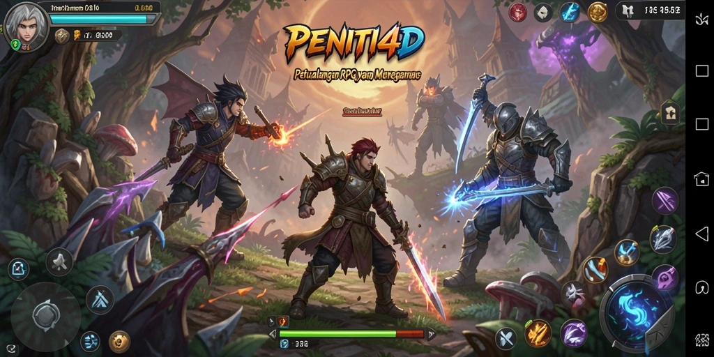 Tampilan gameplay yang mengesankan dan penuh aksi dari PENITI4D.