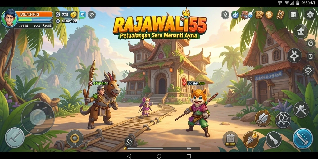 Tampilan gameplay RAJAWALI55 yang menegangkan dan penuh aksi.