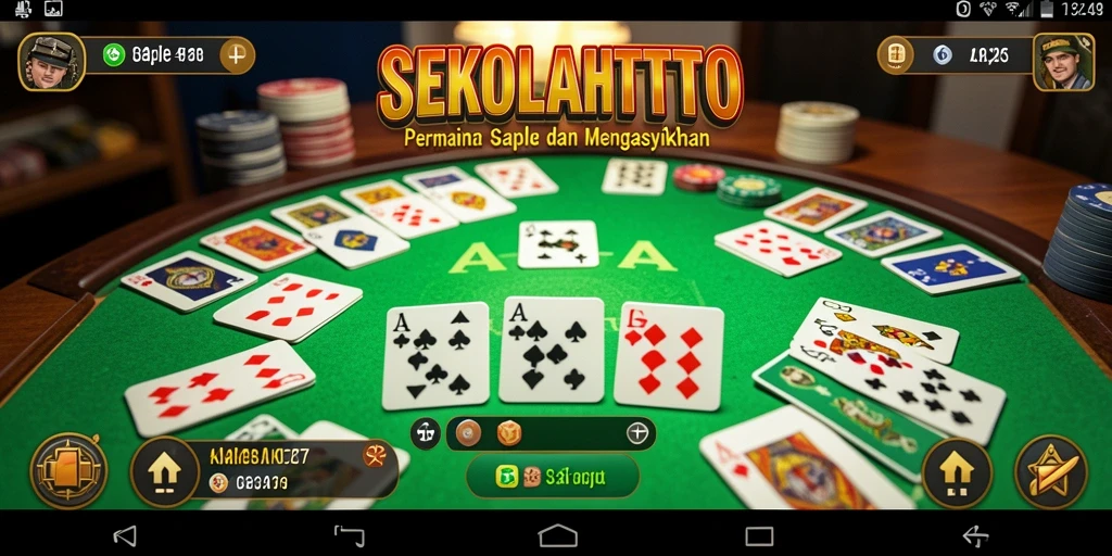 Tampilan gameplay seru dan interaktif dari SEKOLAHTOTO.