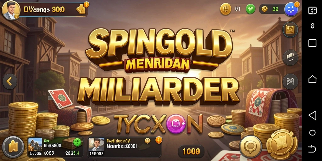 Screenshot SPINGOLD menampilkan suasana gameplay Tycoon yang seru.