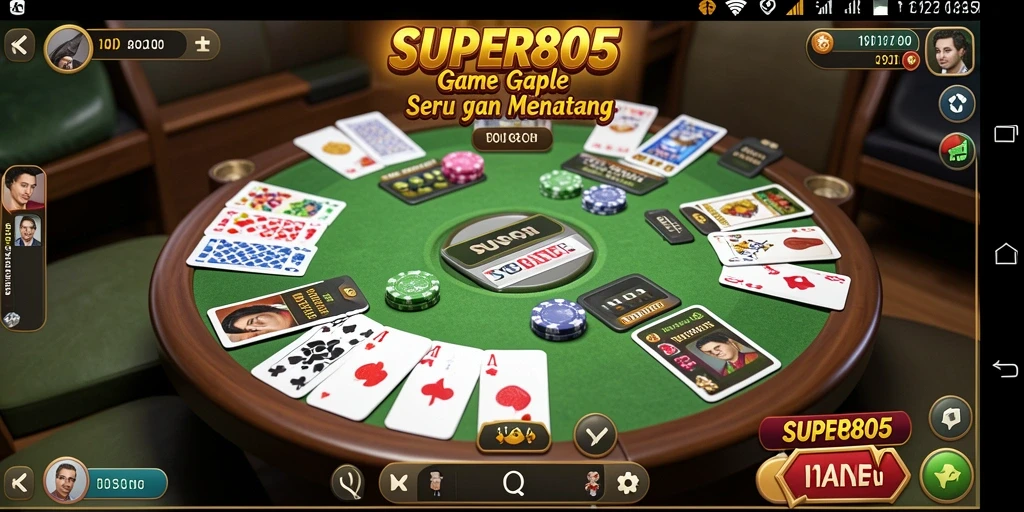 Tampilan gameplay Gaple yang mendebarkan dan mengasyikkan.