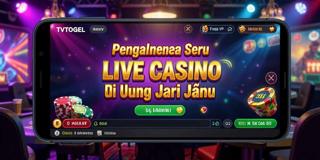 Tampilan gameplay Live Casino yang mendebarkan dan interaktif.