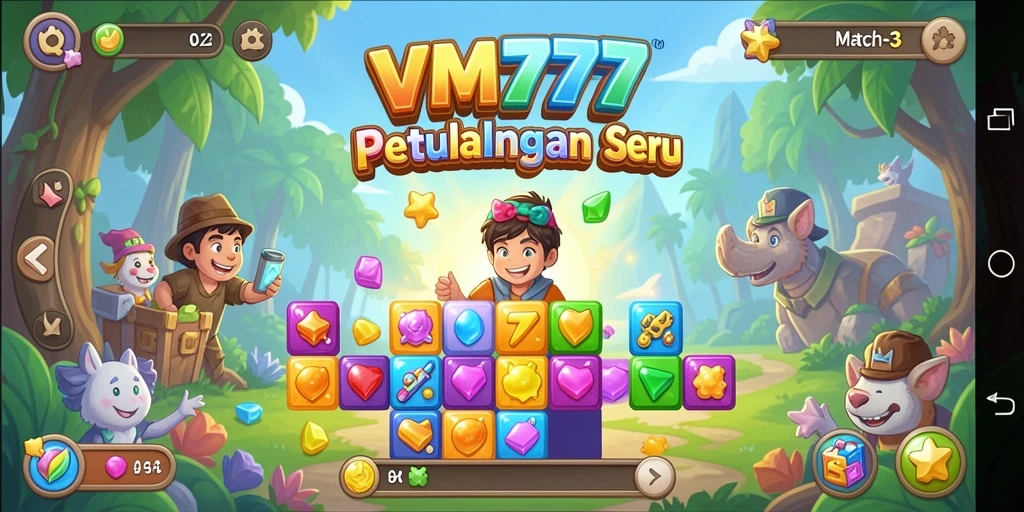 Tampilan grafis menawan dari gameplay VM777 yang seru dan menantang.