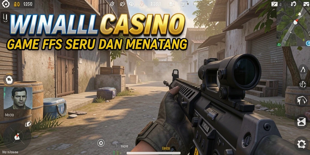 Tampilan gameplay seru di WINALLCASINO dengan aksi tembak-menembak yang intens.
