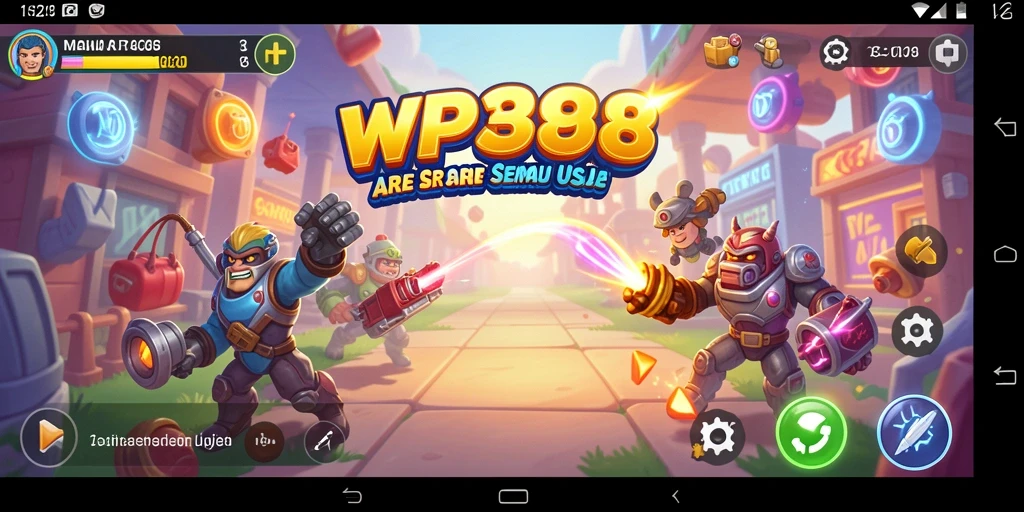 Screenshot gameplay WP888 menampilkan aksi seru dari permainan arcade.